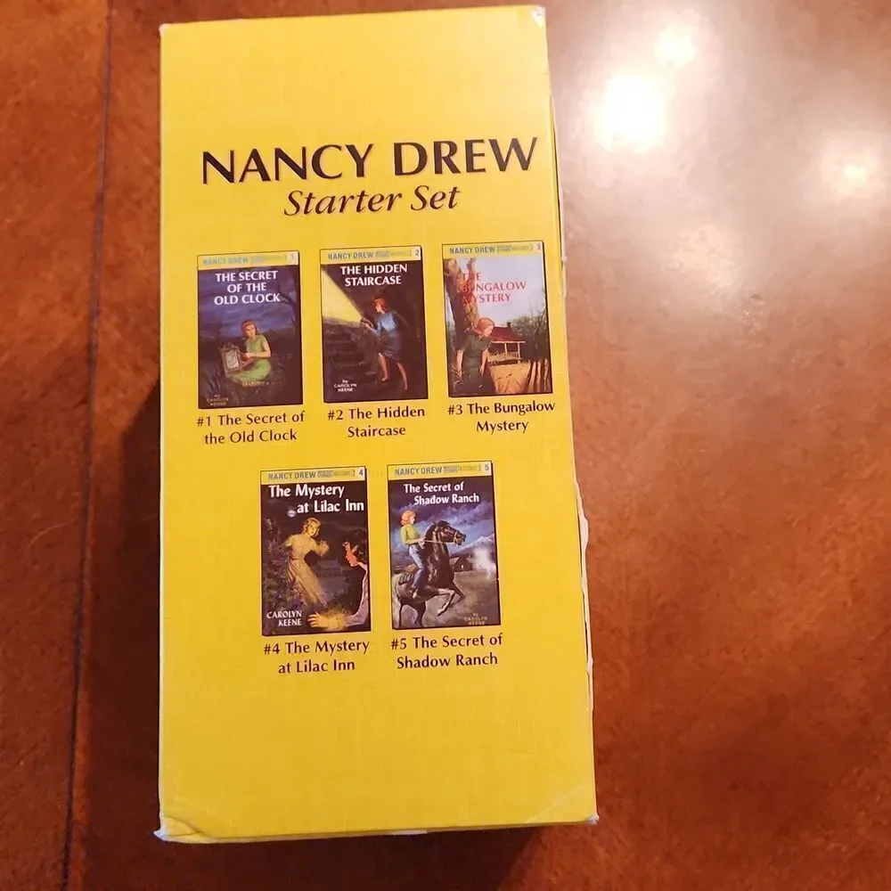 5 Nancy Drew Mystery Fiction Hardcover Books Elementary Middle School Reading